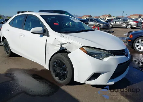 2015 Toyota Corolla L из США, поврежденный, VIN 5YFBURHE0FP332343